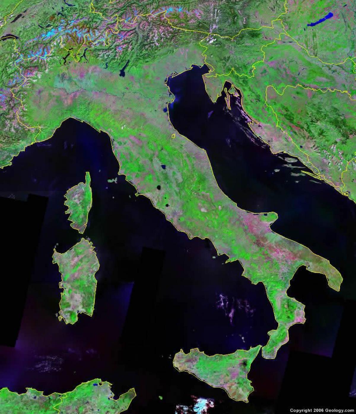Mapa del cielo de Italia